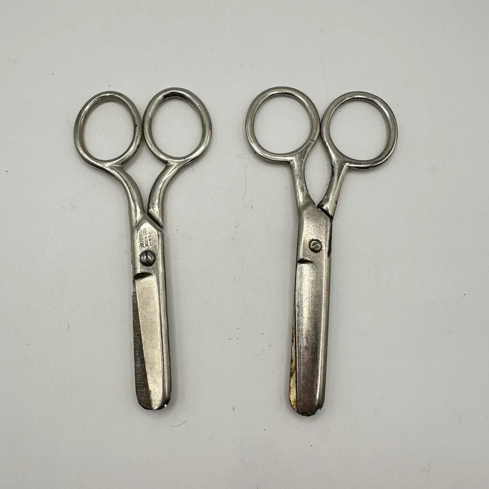 VTG 2 Pair Kleencut Forged Steel Kids Scissor Blunt Tip 4